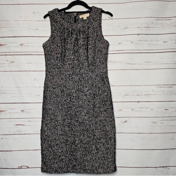 MICHAEL Michael Kors Wool Blend Tweed Sheath Dress - Picture 12 of 13